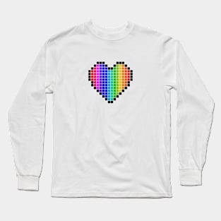 Rainbow Heart Long Sleeve T-Shirt